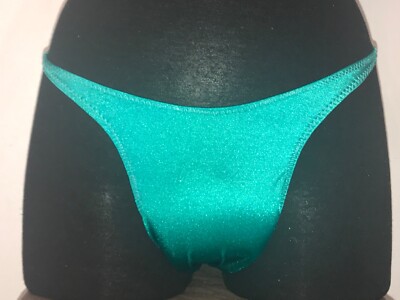 men npc flex jade satin spandex Competition posing Trunks Swimsuit FreeShIf