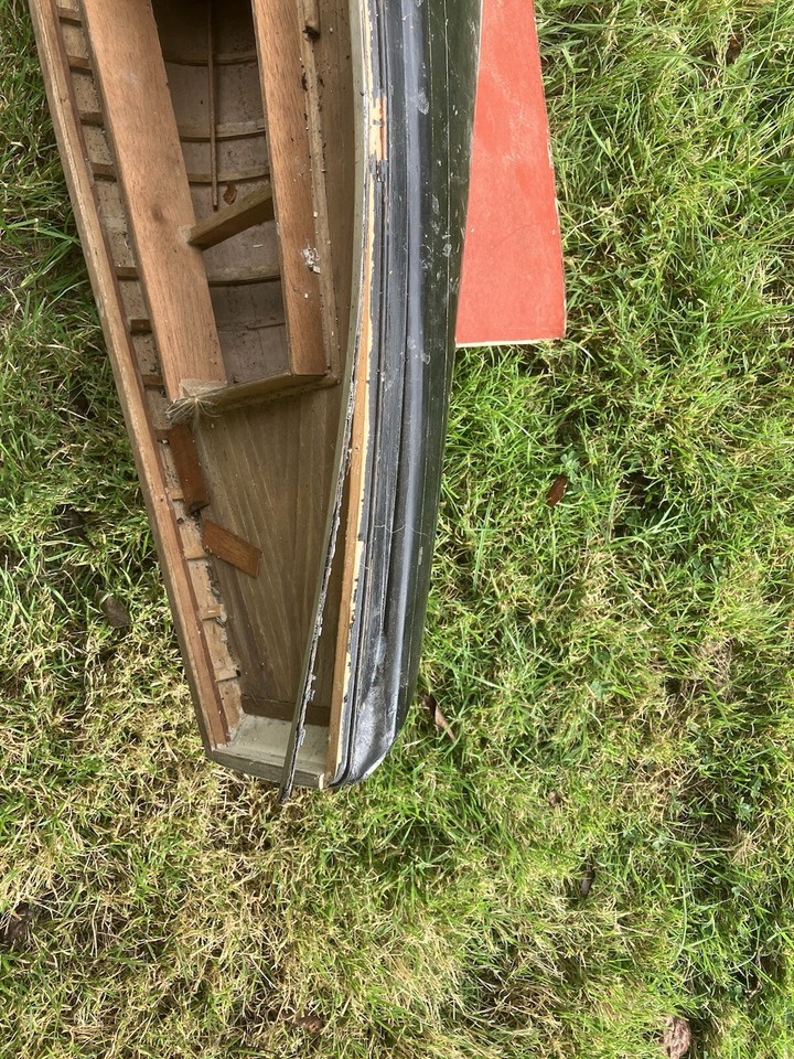 Large Unfinished Wooden Boat eBay