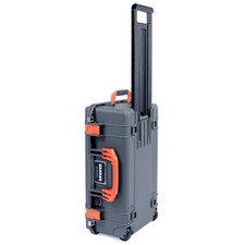 Charcoal  Orange Pelican 1535 Air case. With Foam. With wheels.