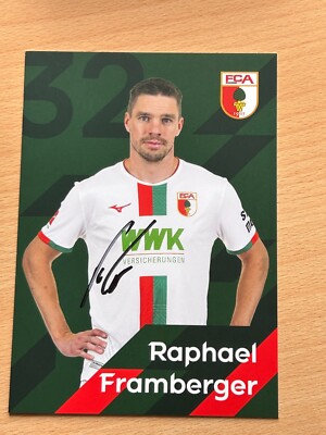 Raphael Framberger FC Augsburg Autogrammkarte original signiert #S5579