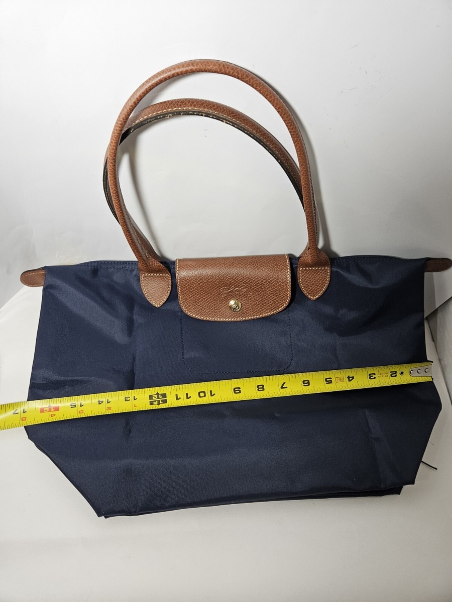 Longchamp Navy Tote Le Pliage Original Fold Up Shoulder Bag | eBay