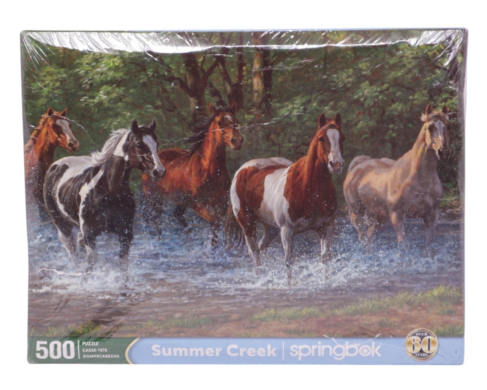 Springbok Summer Creek Horses 500 Piece Jigsaw Puzzle Multicolor Large 18x23.5