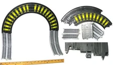 1989 TYCO Track Sections Vertical WALL CLIMBER TRACK Double Rail Curves +RR Used