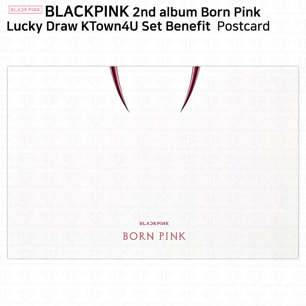 BlackPink 2nd Album Born Pink Lucky Draw Photocard Postcard BlackPink 2nd Album Born Pink Lucky Draw Photocard Postcard