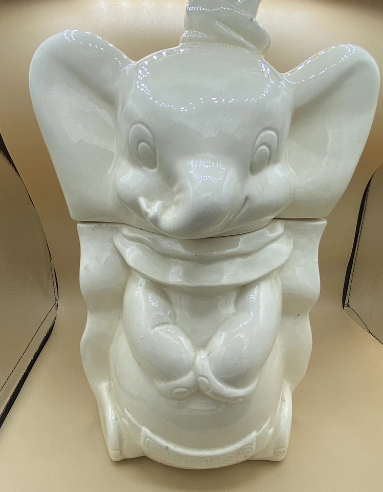 Cookie Jar-Rare Walt Disney VTG Collectible Dumbo Ceramic Turnabout 1940's - Image 3 of 4