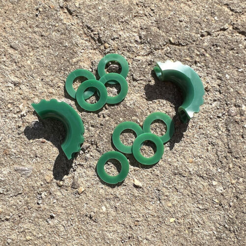 8x Trailer Rubber Washers&2x Silicone Isolators Dark Green for Bumper Protection - Picture 1 of 22