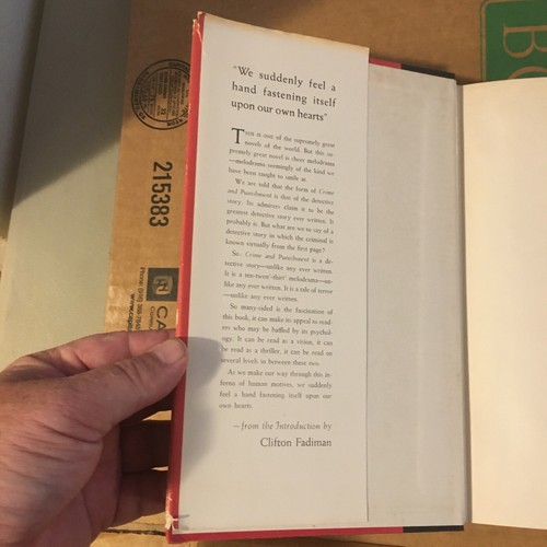 vintage "crime punishment" dostoevsky 1956 illustrated. DJ is Worn - Picture 6 of 12