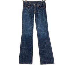 7 For All Mankind Jeans Women  s Sz 30 Blue Dark Wash Low Rise Bootcut 208 Nwot
