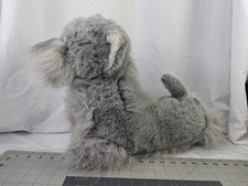 Russ Schnauzer Dog Plush Pillow Large 12x19 Inch Stuffed Animal Toy