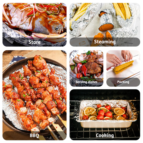 Kitchen Foil Aluminium Tin Foil Heavy Duty Catering Foil Wrap For Food Oven Bake - Picture 9 of 35