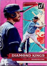 2022 Panini Donruss Pink Holo Diamond Kings Brandow Lowe Tampa Rays Baseball MLB