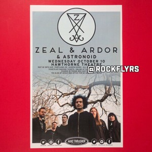 ZEAL & ARDOR 2018 Concert Promo 11x17 Street Poster. Portland Oregon 