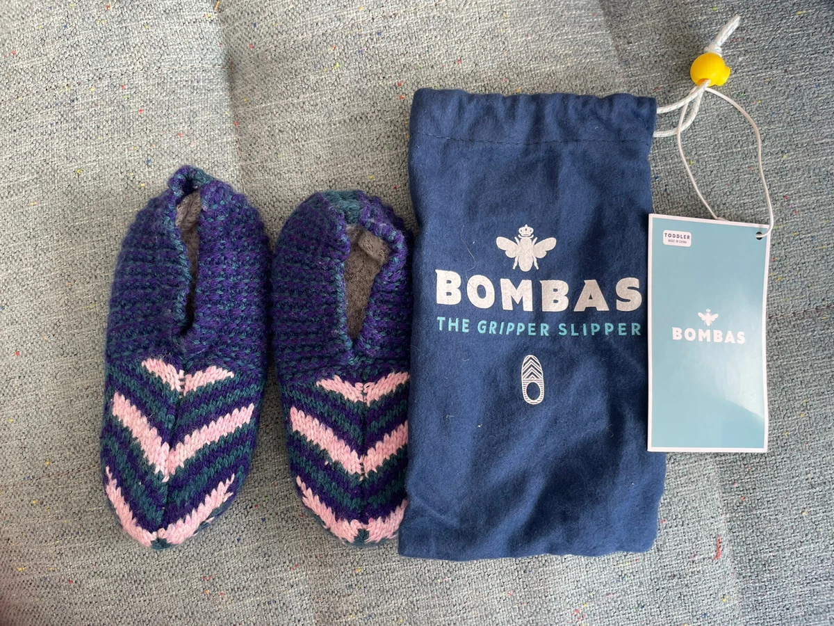 NWT Bombas The Gripper Slipper Toddler - blue and pink - NWT