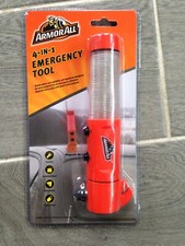 Armadura Todo Coche Herramienta de Emergencia Escape, Seguridad 4 en 1 Martillo Interruptor Linterna