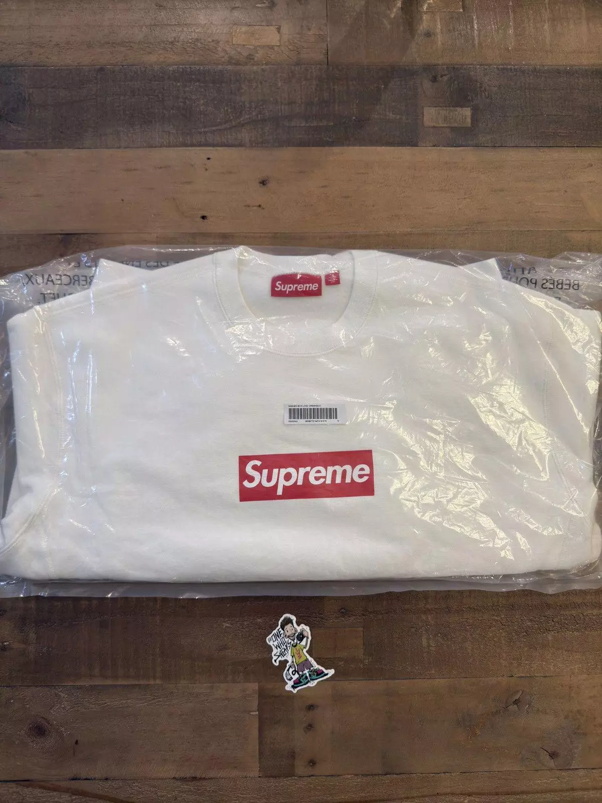 Logo Supreme boîte lavée col rond