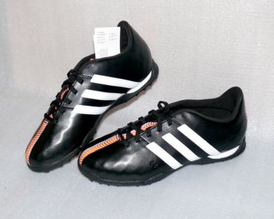 adidas B40878 11 Nova TF J Leder Schuhe Fußball Soccer EU 36 US 4 Black White Or