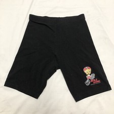 Vintage Looney Toon Black Shorts Kids Size M Spandex Roll Models
