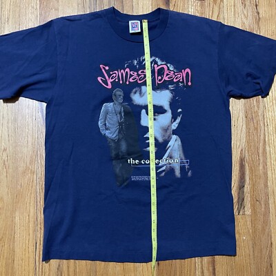 Vintage XL James Dean Mens Shirt 100% Cotton 90's Big Graphic Made