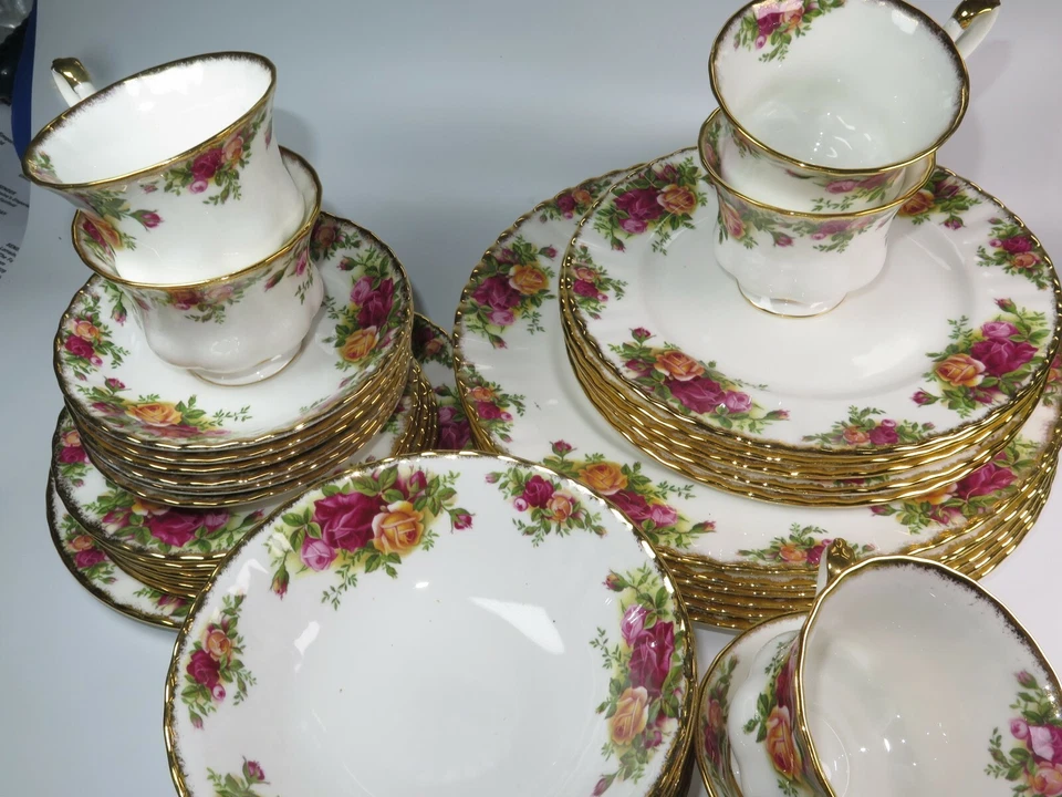 Remplacement Chine & Lin Royal Albert Vieux Pays Roses Sélection Veuillez - Photo 2/4