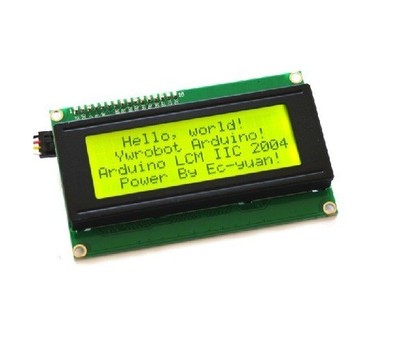 IIC/I2C/TWI/SP  I Serial Interface 2004 20X4 Character LCD Module Display Yellow