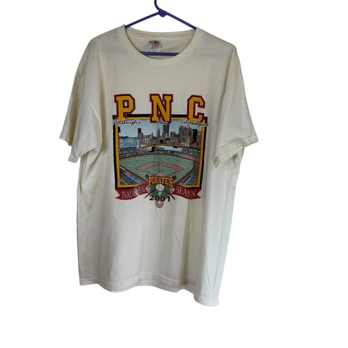Vtg Pittsburgh Pirates Inaugural Season T Shirt Men Medium Y2k Baseball Size XL - Picture 4 of 20