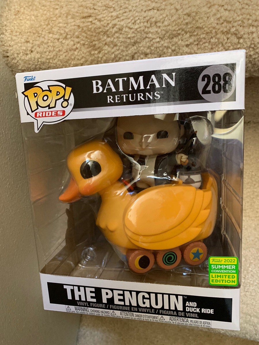 FUNKO THE PENGUIN AND DUCK RIDE #288 BATMAN RETURNS Summer Con Excl  NONMINT