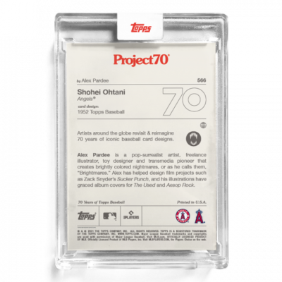 2021 TOPPS PROJECT 70 CARD #566 SHOHEI OHTANI - BY ALEX PARDEE | eBay