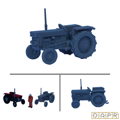DAPR - Spur N Modell Landschaft Bausatz - Oldtimer Traktor Massey Ferguson 135