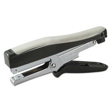Black Gray Easy Squeeze Stapler Anti Jam Staple Up to 20 Sheets Comfort Grip