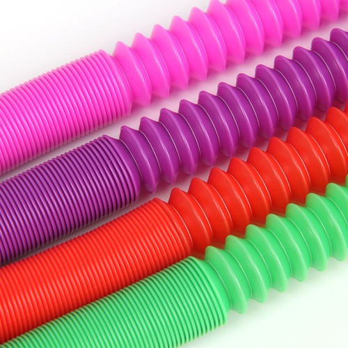 10 x jouets Fidget Pop Tube pour enfants adultes tuyau extensible outil sensoriel soulagement du stress - Photo 10/17