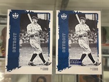 TY COBB Lot (2) 2021 Panini Diamond Kings ARTIST PROOF SP & Base #23 TIGERS HOF