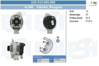 BV PSH Lichtmaschine Generator 95A 12V FüR Peugeot 1007 1.4 16V 1.8 2.0 1.6