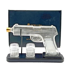 Limited Edition Kollea Glock G-17 Whiskey Decanter Set With Bullet Shot Glasses