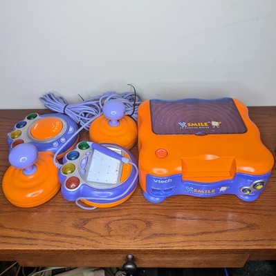 Vtech V. Smile TV Learning System Console Bundle with 2 Controllers Tested