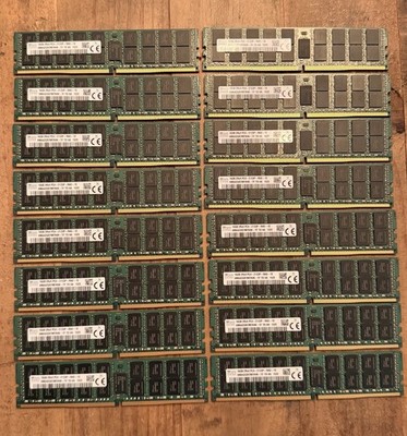 Lot Of 16 X 16GB ECC DIMM Server Memory SK Hynix HMA42GR7MFR4N-TF PC4-17000 DDR4