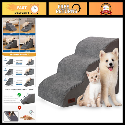 3-Step Dog Ramp & Stairs for Sofa - Non-Slip Pet Steps for Small Dogs & Cats, 15