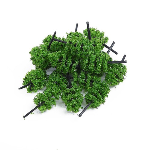 Maqueta de árboles verdes de 5 cm para paisaje arquitectónico y decoración de carreteras (paquete de 10) - Imagen 19 de 19
