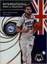 2019-20 Panini Mosaic International Men of Mastery #3 Ben Simmons - BSK