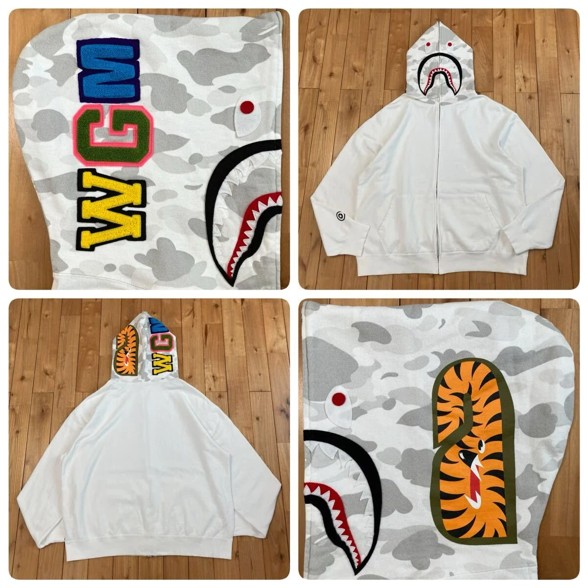 A Bathing Ape White Hoodies for Men for sale | eBay