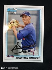 2010 Topps Bowman 1st Rookie Card Braves Andrelton Simmons #BDPP23. rookie card picture