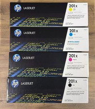 HP 201X High Yield Toner Cartridge Set 4 Pack Black, Cyan, Magenta, Yellow 