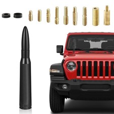 LevChall Car Bullet Antenna  Fits Ford, Chevrolet, GMC, SUV Truck Black