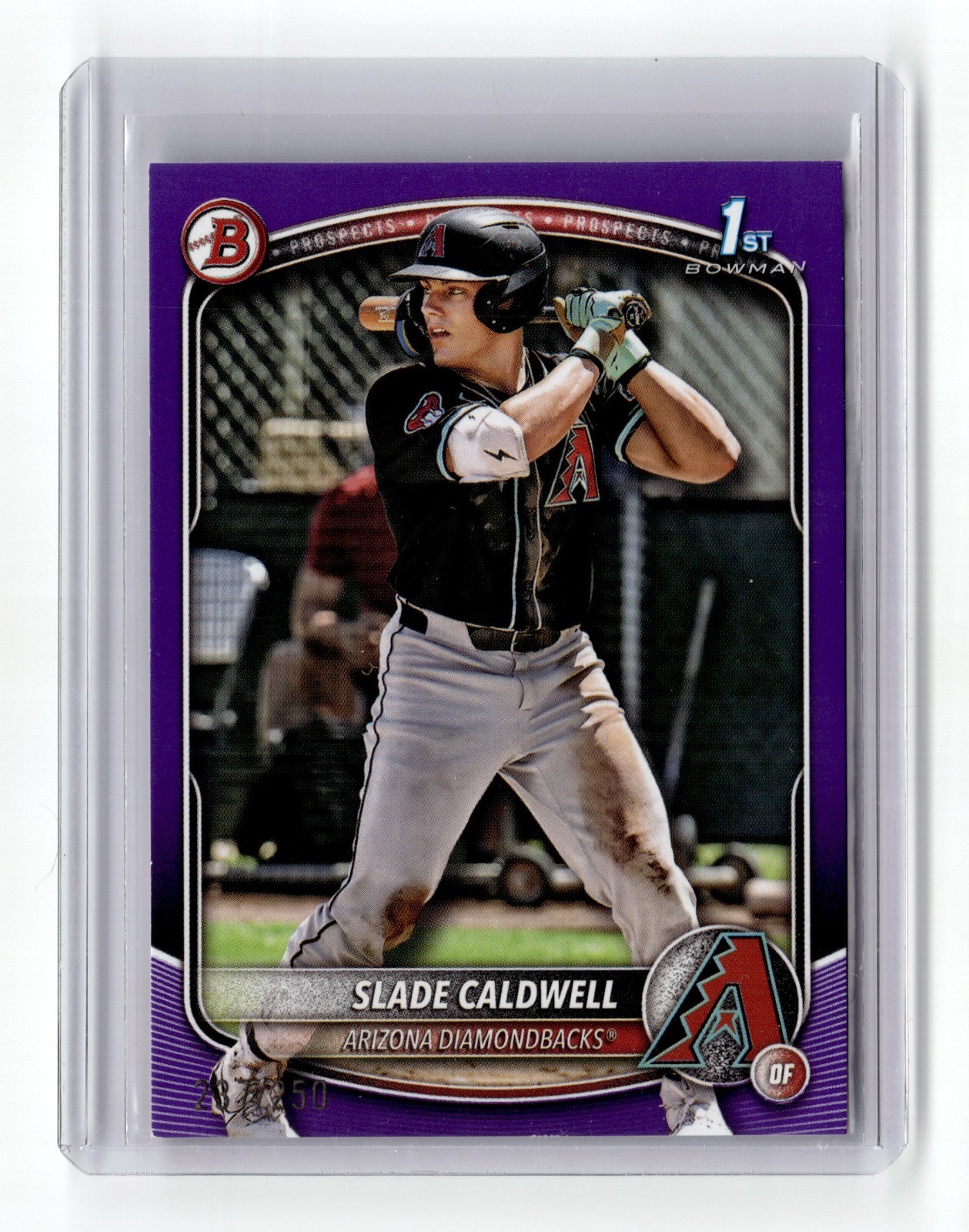 2025 Bowman #BP-21 Slade Caldwell 1st Bowman Purple /250 RC