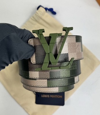 Louis Vuitton オリーブグリーン ベルト Louis Vuitton オリーブグリーン ベルト