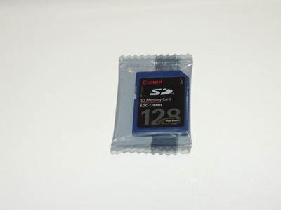 Genuine Canon 128MB (128 Megabyte) SD Memory Card - SDC-128MH - Made in Japan
