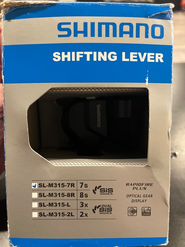 Shimano Altus SL-M315-7R 7-Speed Right Trigger Shifter - Black