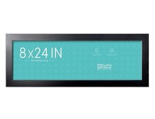 LaVie Home 8x24 Picture Frame Black, Panoramic Picture Frame for Wall or Desktop