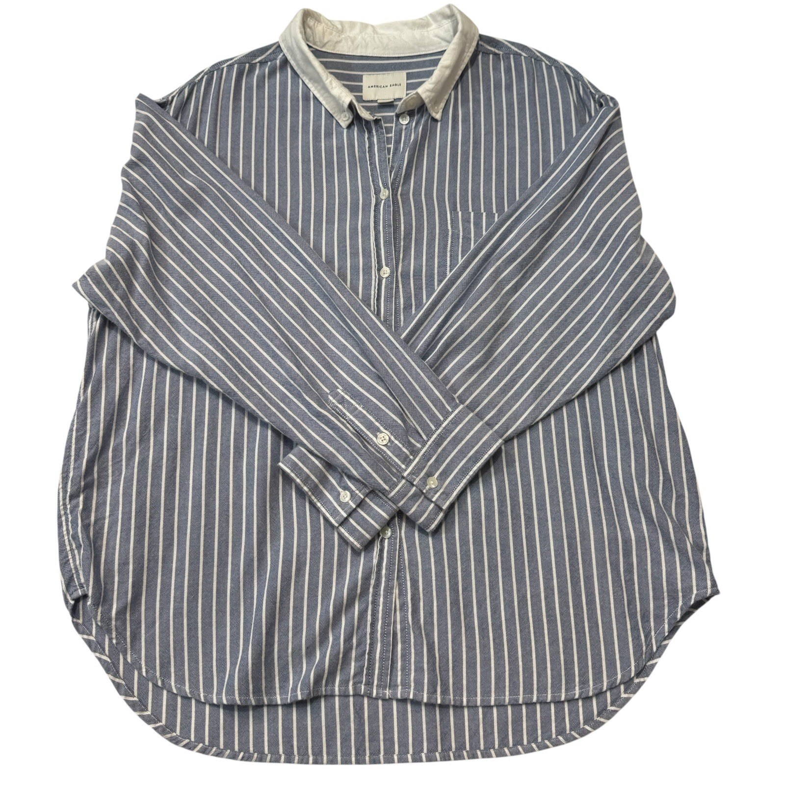 American Eagle Light Flannel Soft Button Down Men… - image 2