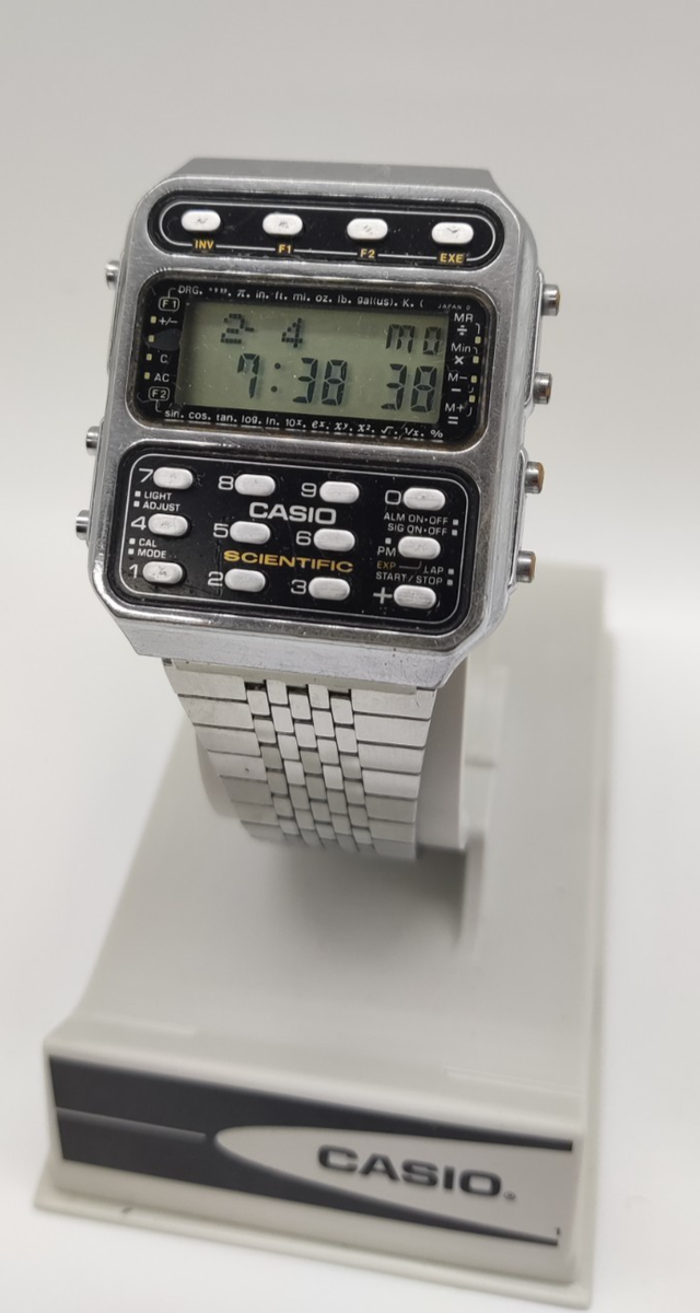 Casio Scientific Cfx-200 197 Stainless Steel Men's Watch Japan for