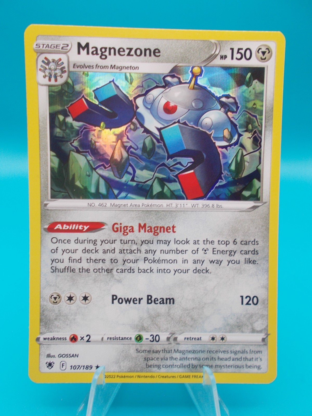 Magnezone 107/189 Swsh10: Astral Radiance Pokémon TCG Holo Near Mint/Mint